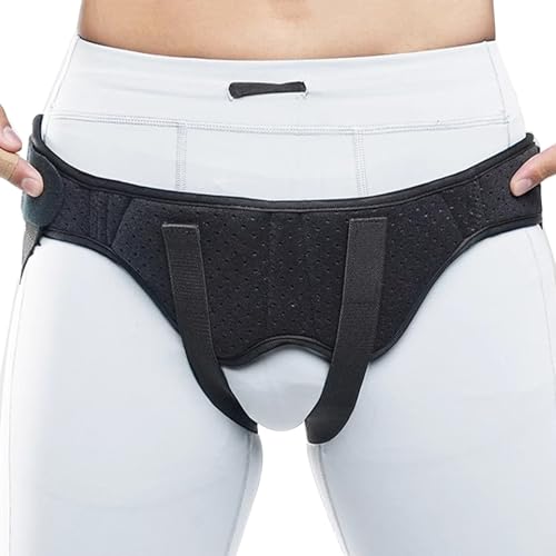 Faja para hernia ajustable con pads de compresión miniatura 1