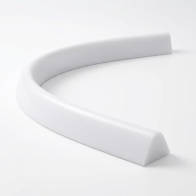 59Inch Collapsible Shower Threshold Water Dam, Silicone Water Barrier Stopper, Self Adhesive Floor Edge Splash Guard Keeps Water Inside for Walk-in Shower, Bathroom, Kitchen Sink 4.9Ft