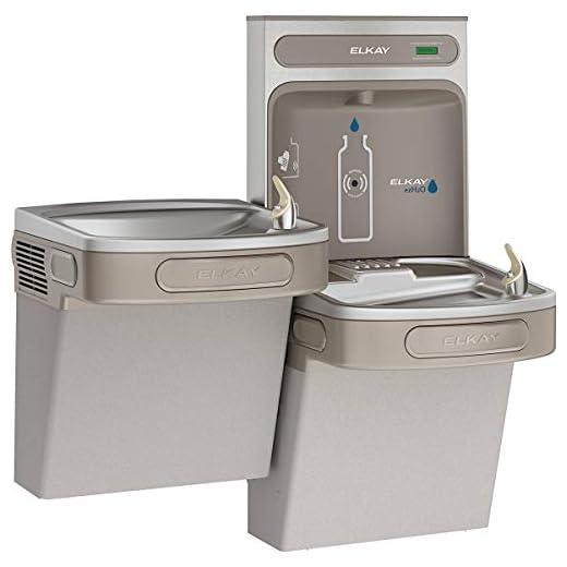 Elkay EZSTL8WSLK Bottle Filling Station and Cooler, Medium, Light Gray Granite