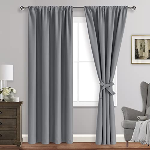JIUZHEN Blackout Curtains for Bedroom Living Room 42 x 84 Inches Long
