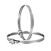 Hon&Guan 5" Stainless Steel Hose Clip Adjustable Worm Drive Hose Clamp For Inline Duct Fan Pack of 2 (125mm)