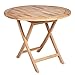 Produktbild riess-ambiente.de Massiver Gartentisch Empire Teak 90cm Teakholz rund klappbar Outdoortisch Garten Tisch Balkontisch