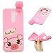 Produktbild Mlorras Hülle für Xiaomi Redmi Note 8 Pro, Süß Cartoon Süßigkeiten Handyhülle Case, TPU Silikon Slim Case Schutzhülle Anti-Scratch Bumper Anti-Kratzer Smartphone Matte Abdeckung Cover,Süßes Schwein
