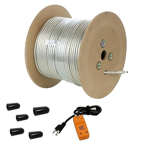 HEATIT Mobile Home 500-feet HEATIT HTM Braid Self Regulating heating cable Water Line Freeze Protection & 5* Connection kit