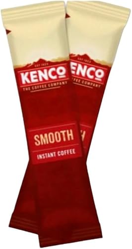 100 Kenco Smooth Instant Individual Coffee Sachets x 1.8g Medium Roast