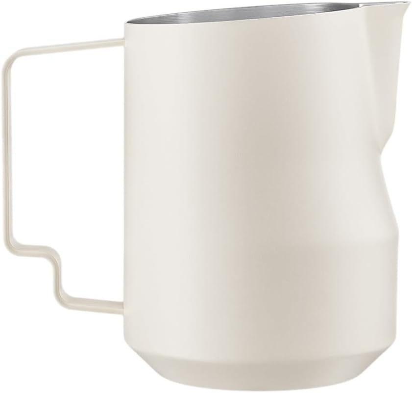 Coffee Milk Frothing Pitcher Stainless Steel Espresso Machine Accessories Steaming Cup Frother(450ml Black)