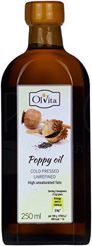 Poppy Seed Oil cold pressed and crude Ol'Vita 250 ml
