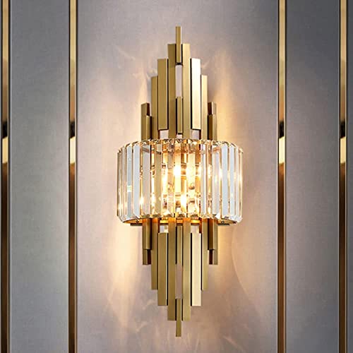 Accesorio de iluminación de pasillo y escaleras con lámpara de noche de cristal refinado