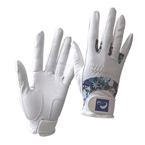 LEIPUPA 1 Par Luvas De Golfe De Mulheres Brancas Luvas De Treinamento De Golfe Antiderrapantes Respi