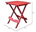 Adams Manufacturing 8500-26-3700 Plastic Quik-Fold® Side Table, Cherry Red