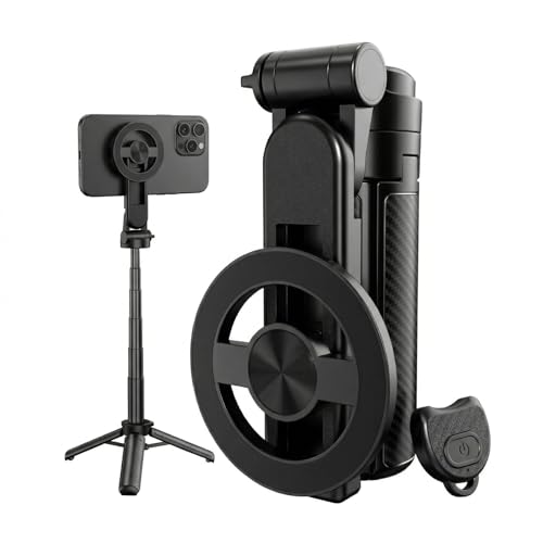 Support magnétique haut de gamme en aluminium avec trépied pour smartphone