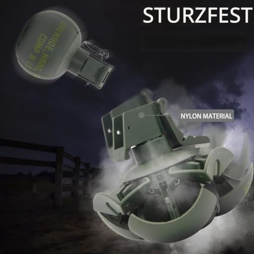 Gunyoo M67 Granate Spielzeug Kunststoff Handgranaten Spielzeug für Outdoor CS Spiel Cosplay Requisiten Geschenk 14+ (Grün)
