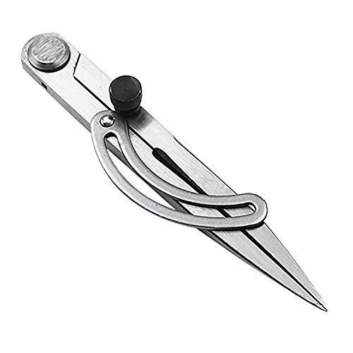 Image of Wing Divider Edge Creaser Adjustable Spacing Compass Locking Wing Divider Craft Making Rotating for Handwork Leather Craftsman 150 mm