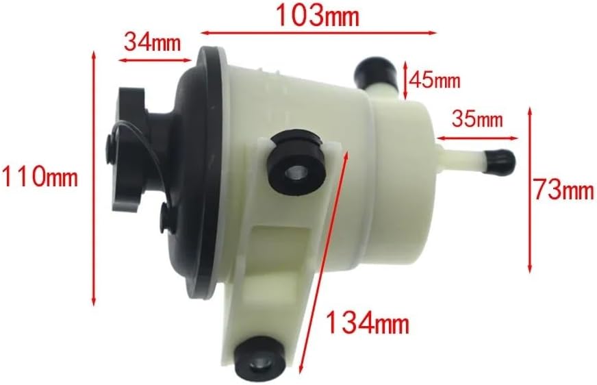 1 Pc Beige Power Steering Reservoir Fit For Fd Es 2001-2007 No.EC0232690