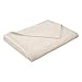 eLuxurySupply Metro Weave Blanket - 100% Soft Premium Cotton Blanket - Perfect for Layering Any Bed, Twin/Twin XL, Ivory