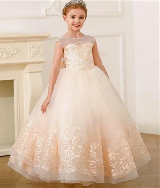 Flower Girl Dresses for Wedding First Communion Dress Tulle Bridesmaid Princess Pageant Dresses for Girls2