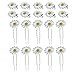 20 Pcs Margaritas Pinzas para el Cabello lindo Pequeña flor Pasadores de...