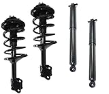 DTA 70119 Full Set 2 Front Complete Struts with Springs and Mounts + 2 Rear Shocks 4-pc Set, 2005-07 Honda Odyssey