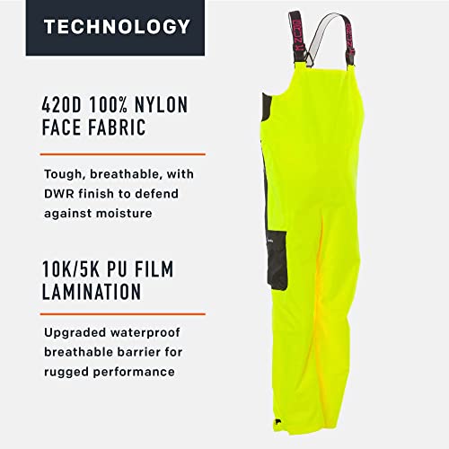 Grundéns Women's Weather Watch Bib | Updated | Waterproof, Stain-Resistant, Hi Vis Yellow, Medium #TOP3