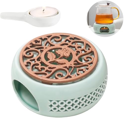SAMSYOKI Calentador de Tetera Porcelana