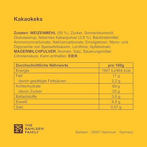 LEIBNIZ Kakaokeks, 200 g, knusprige Kekse mit Kakao gebacken (1 x 200 g)