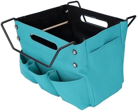 Garosa Universal Ladder Tool Bag Maintenance Tool Pouch Portable Ladder Multipurpose Pouch Folding Storage with 5 External Pockets for Wrench Organizer Hardware Storage