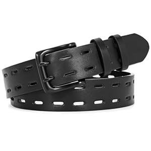 Rhinestone Belt for Men Women, Western Cowboy Cowgirl Belts Y2K Bling Leather Belt With Cross and Diamond for Jeans