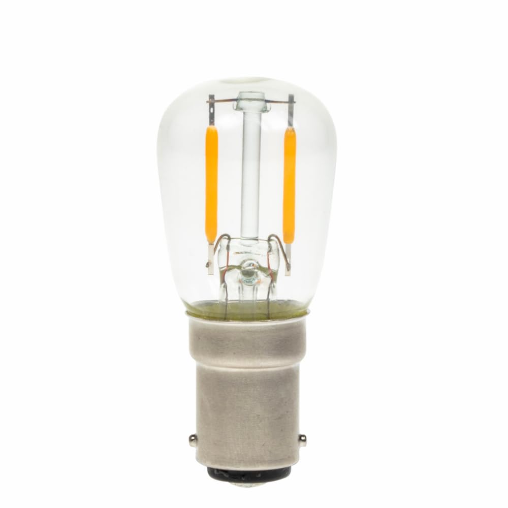 Clear 240v 2w LED Pygmy Bulb B15 2200K Dimmable 160lm