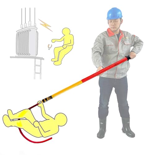 Gancho de rescate aislado para evitar electrocución en reparaciones eléctricas críticas 2