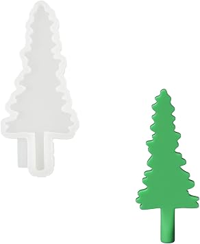 Boowan Nicole Layered Christmas Tree Candle Molds for Candle Making Candles Silicone Molds Gift for Home Decoration Christmas LZ0653-1
