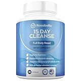 Rosabella 15 Day Cleanse – Full Body Detox & Colon Cleanse for Men & Women – Gut Cleanse Detox Pills for Digestive Health & Bloating Relief – Doctor-Formulated, Non-GMO, 30 Vegan Capsules