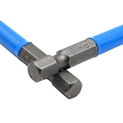 Biaungdo Magnetic Long Hex Anti Slip Phillips Screw Head Screwdriver Bits (Ph2 X 65Mm)-10Pcs #TOP3