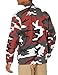 BACKBONE Mens Army Military Battle Dress Uniform BDU Shirt Camo Top Jacket (Red Camo, Size XL)