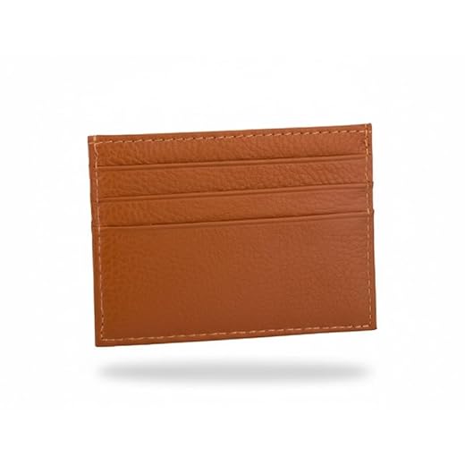 Porta-Cartões Slim Unissex – Carteira Minimalista em Couro Sintético, Compacta, Leve e Segura para Cartões, CNH e Dinheiro.