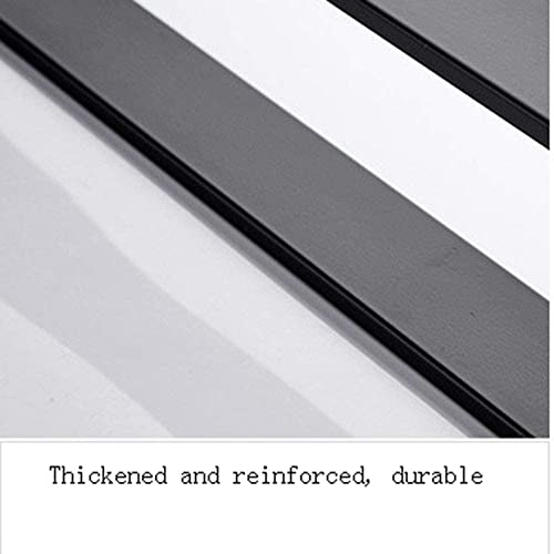 Toallero libre perforado de aluminio grueso negro como accesorios de baño indispensables 2