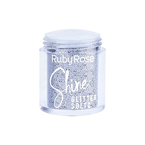 Ruby Rose Shine Glitter Em Po Silver 21 G