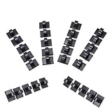 Fastener & Clip 10pcs/lot Black Adhesive Car Cable Clips Cable Winder Drop Wire Tie Fixer Holder Strong Adhesive Make it Grip Firmly - (US, Color Name: 30pcs)