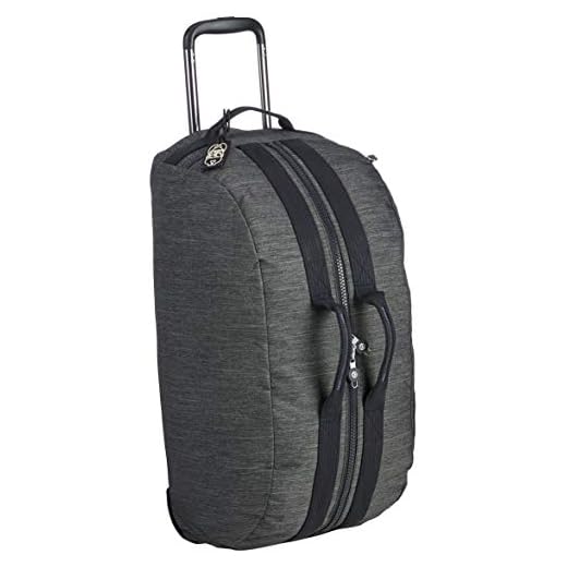 Kipling DEVIN ON WHEELS, Bolsa de viaje Unisex adulto, Negro (Black Peppery), Talla única