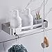 Hoomtaook Estantería Baño Rinconera de baño, Cesta Triangular de Ducha, Acero Inoxidable Autoadhesivo, Fijación en Pared sin daños para Accesorios de baño y Cocina 1 Piezas Plata