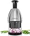 Fullstar Vegetable Chopper - Onion Chopper - Pro Food Slicer - Veggie Cutter with Container - Hand Dicer - Slicer & Dicer (Silver)