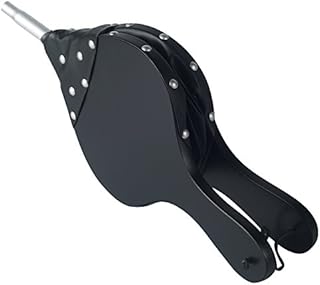 Tebery 17" x 7.5" Wood Bellows Fireplace Bellows, Fireside Blower Lighter, Wood Air Bellows, Black