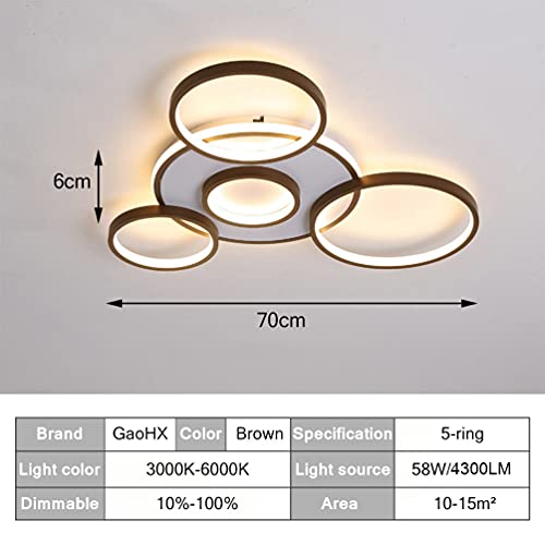 Plafonnier LED dimmable télécommande pour grand salon sombre - 2