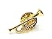 Trumpet Brooch Pin Badge Button Badge Miniblings Orchestral Instrument Gd Mini