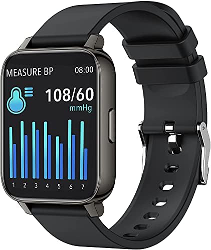 yussa Smart Watch | Latest Generation 2022 | Blood Pressure Monitor | Blood Oxygen SpO2 | Heart Rate | Sleep Monitor | IP67 Waterproof | Fitness Tracker | for Women and Men (Black)