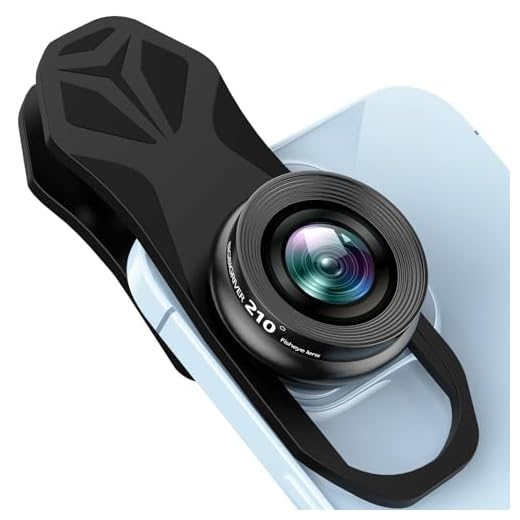 210° Fisheye Lens, Professional Cell Phone Lens for iPhone,Samsung,Pixel,BlackBerry,Ipad,Notebook,Etc,Fish Eye Lens