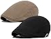 Qunson 2 Pack Men's Cotton Flat Ivy Gatsby Newsboy Driving Hat Cap