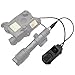 Tactical Flashlight Switch mould,for M300 / M600 PEQ15/A2 Series,Tactical Modular Dual Wire Button Remote Activation Pressure Switch Fit for Picatinny Rail & Mlok/Keymod Rails ( Color : Brown , Size :