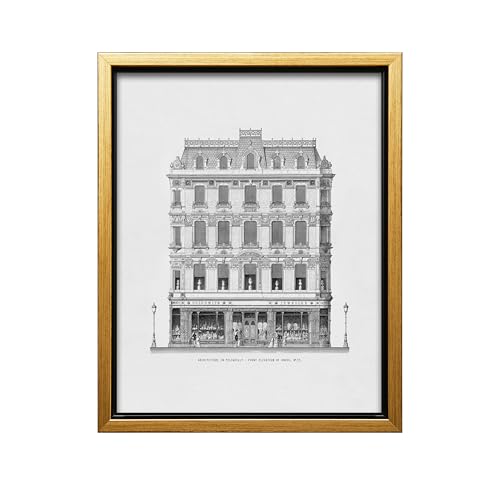 Poster Master Architecture Canvas - Vintage Building Canvas - Sketch