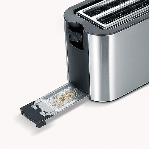 Image of Severin Automatic Toaster, 2 Long Slots, for Up to 4 Bread Discs, 1400 W, At 2590, Stainless Steel, Black, Multi-colors