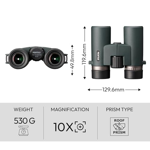 Binoculares Pentax AD 10x32 ED multi revestidos impermeables miniatura 2